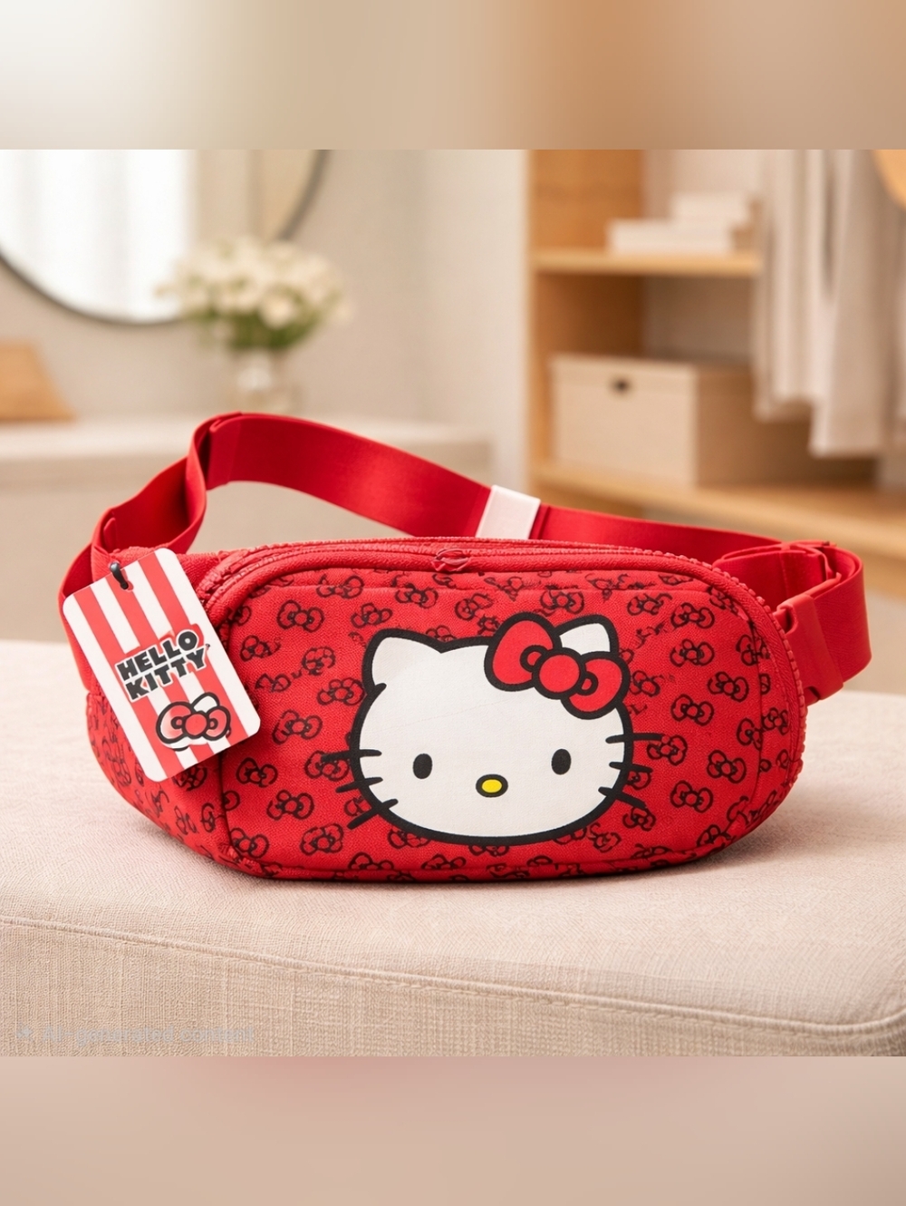 Hello Kitty Red Kids Belt Bag